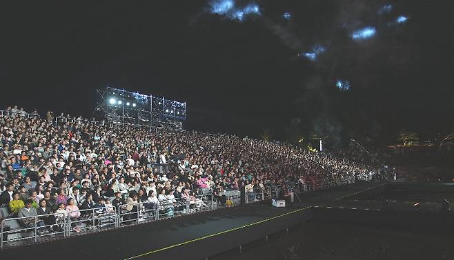 신라문화재 화백제전이 열린 월정교 일원. 경주시 제공