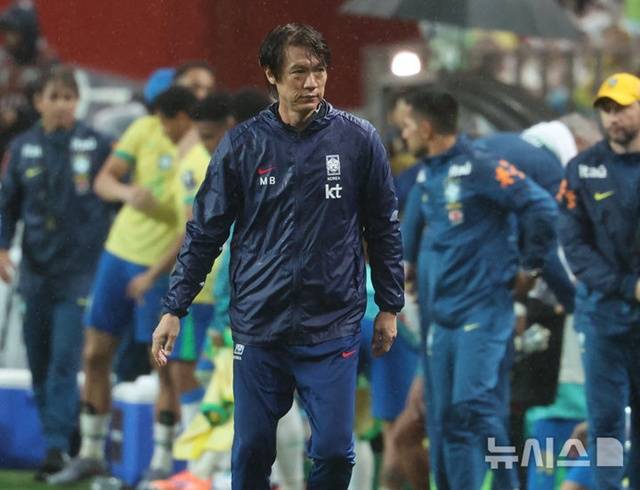 홍명보 한국 축구대표팀 감독. /사진=뉴시스 제공
