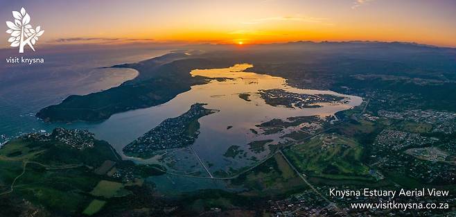 나이스나 라군의 석양 [www.knysna.visitknysna.co.za 홈페이지=연합뉴스]