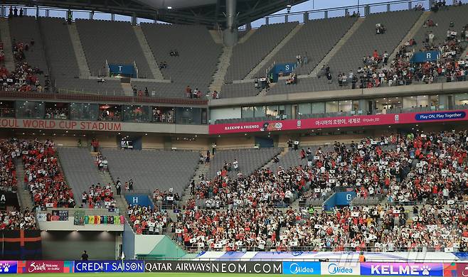 서울월드컵경기장의 빈 자리. 2025.6.10/뉴스1 ⓒ News1 김진환 기자