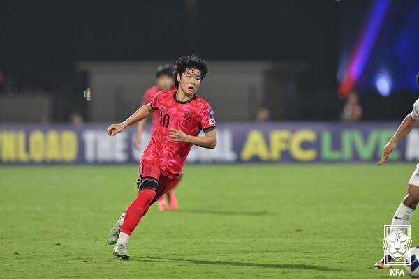 한국 U-17 대표팀 김예건. /사진=대한축구협회