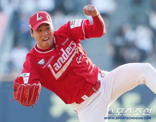 27일 서울 잠실구장에서 열린 SSG-두산전. SSG 선발투수로 마운드에 오른 김광현. 잠실=정재근 기자 cjg@sportschosun.com/2025.9.27/