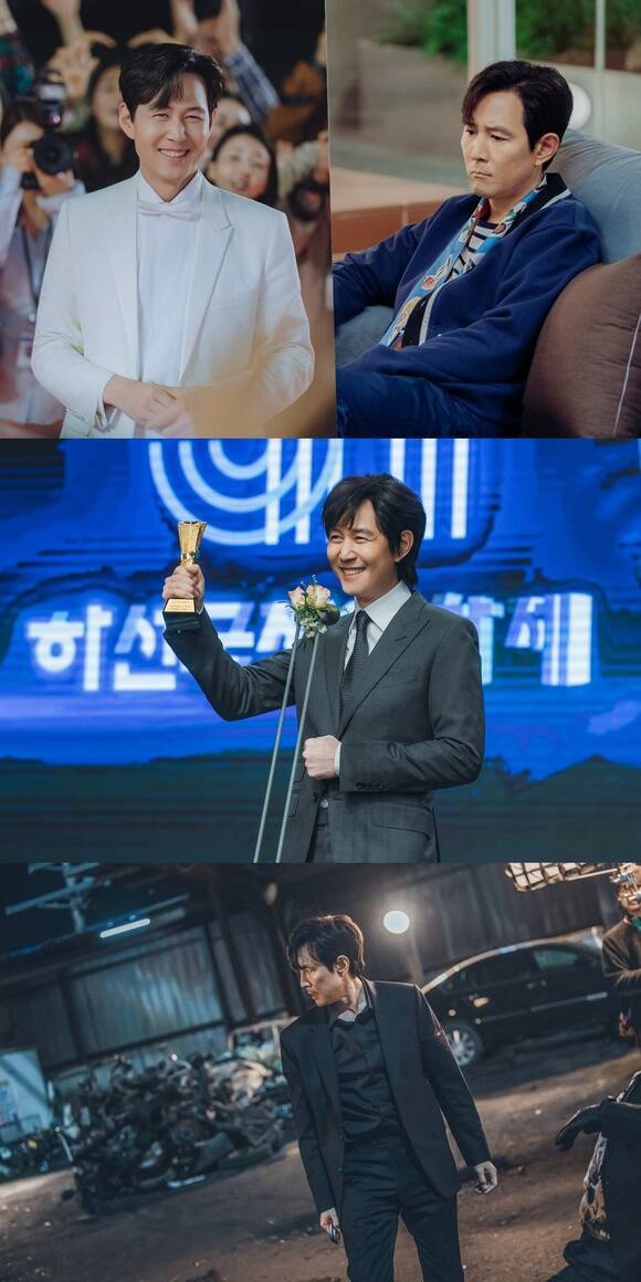 배우 이정재가 tvN 새 월화드라마 '얄미운 사랑'에서 형사 전문 국민 배우 임현준 역을 맡아 열연한다. /tvN
