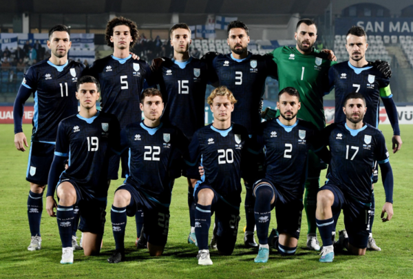 산마리노 선수단. 산마리노 축구대표팀 팬 계정 X 캡처