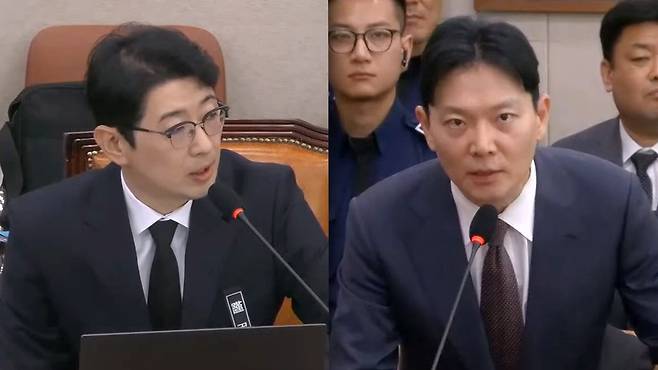 주진우 의원 질의에 답하는 박상용 법무연수원 교수 [국회방송 영상 갈무리]