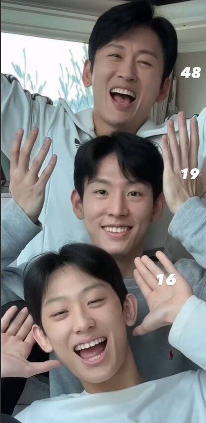 박지헌과 두 아들./소셜미디어