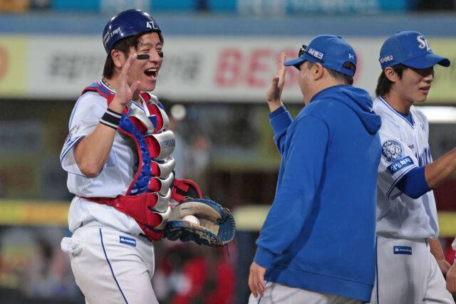 삼성 라이온즈 강민호./삼성 라이온즈