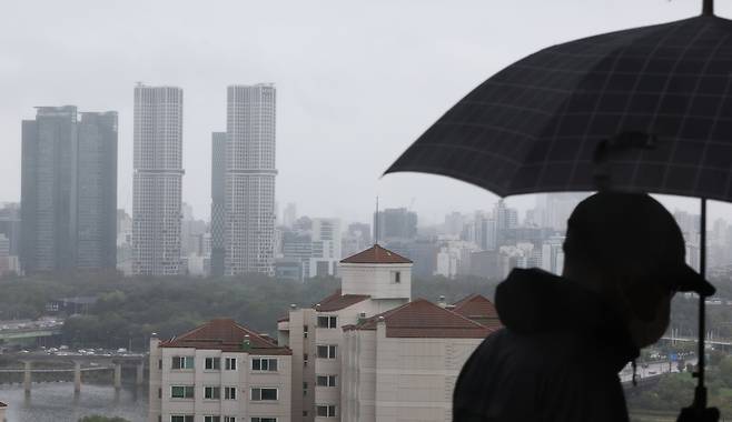 성동구·광진구 일대 아파트의 모습 [연합]