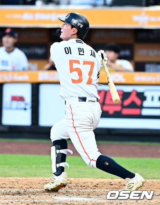 [OSEN=지형준 기자] 퓨처스올스타전 한화 이민재. 2025.07.11 / jpnews@osen.co.kr