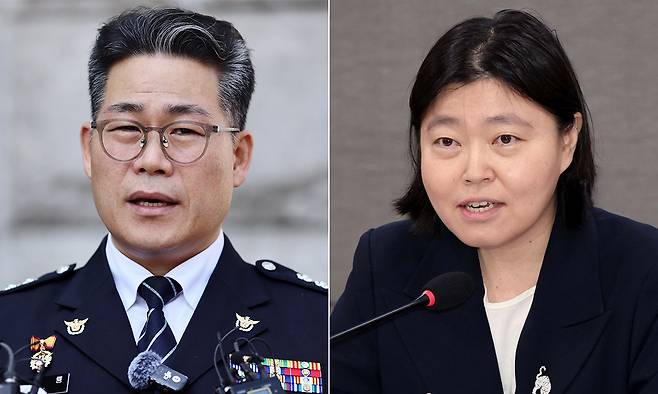 백해룡 경정, 임은정 지검장.