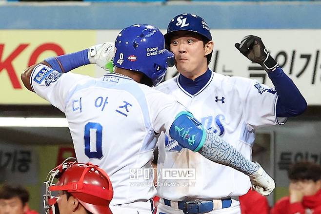 ▲ 디아즈 구자욱 ⓒ곽혜미 기자