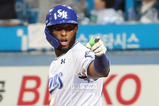 ▲ 삼성을 플레이오프로 이끈 르윈 디아즈 ⓒ곽혜미 기자