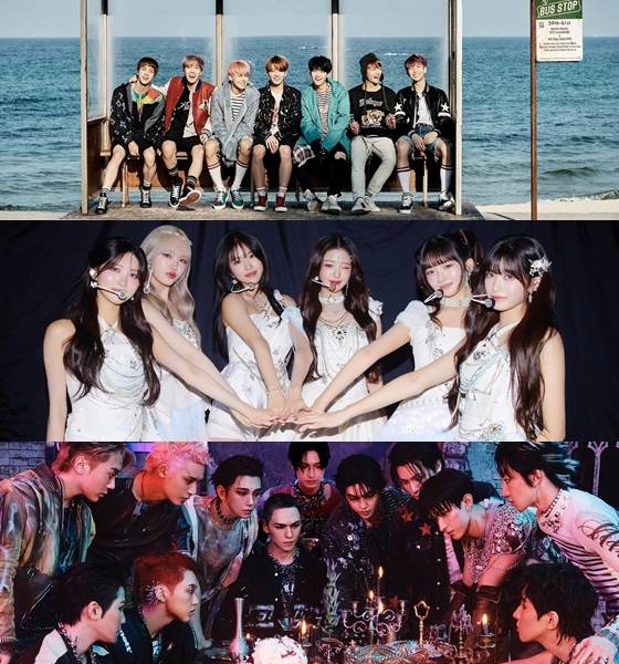 방탄소년단, 아이브, 세븐틴(위부터) /사진=빅히트뮤직, 스타쉽엔터테인먼트, 플레디스엔터테인먼트