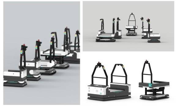 현대무벡스의 무인이송로봇 ‘플랫바디 AGV’. 현대무벡스 제공