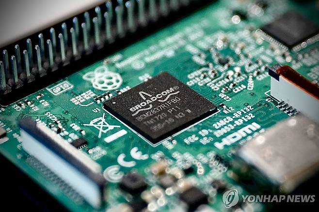 브로드컴 반도체 칩 [EPA 연합뉴스 자료사진. 재판매 및 DB 금지]