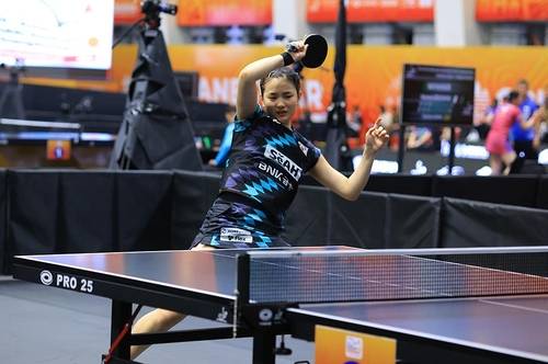 김나영의 아시아선수권 경기 장면 [대한탁구협회 제공. 재판매 및 DB 금지]