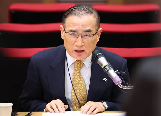 위성락 국가안보실장이 15일 용산 대통령실에서 최근 캄보디아에서 발생한 한국인 대상 납치·감금 범죄 대응 현황 관련 브리핑을 하고 있다. /연합뉴스 제공