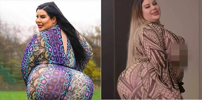 (스웨덴 출신 여성 모델 나타샤 크라운. 더 미러 갈무리)