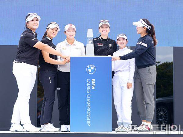 (왼쪽부터) 유해란, 윤이나, 김효주, 한나 그린, 야마시타 미유, 김아림 / 사진=권광일 기자