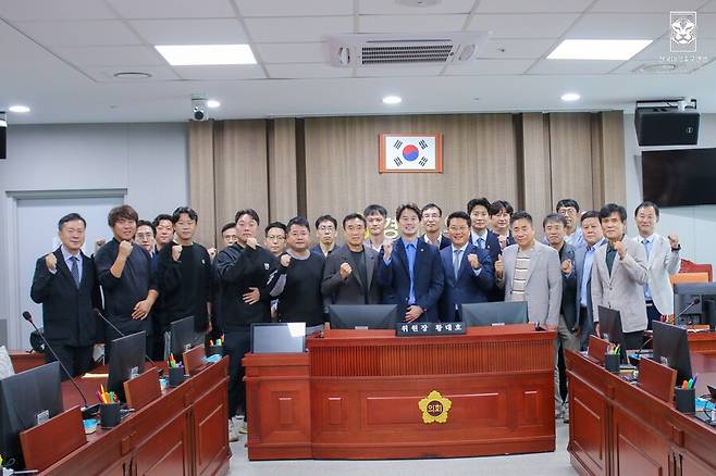 한국대학축구연맹이 15일 경기도의회 문화체육관광위원회와 ‘경기도 축구 활성화를 위한 정담회’를 진행했다. ⓒ한국대학축구연맹