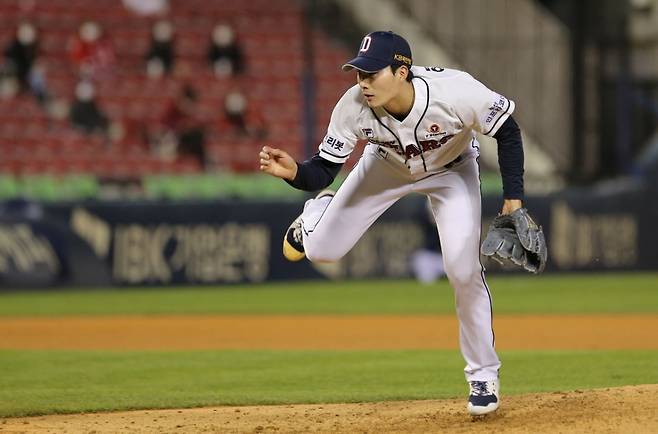 전 두산 베어스 투수 이승진. /사진=두산 베어스 제공