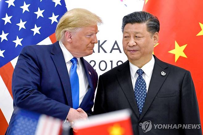 트럼프 대통령과 시진핑 주석 [AP=연합뉴스 자료사진. 재판매 및 DB 금지]