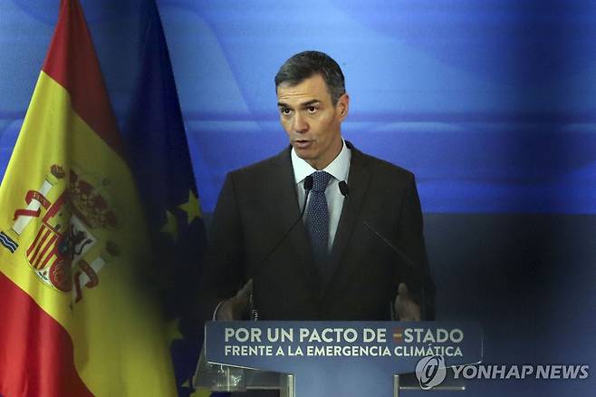 산체스 스페인 총리 [EPA 연합뉴스 자료사진. 재판매 및 DB 금지]