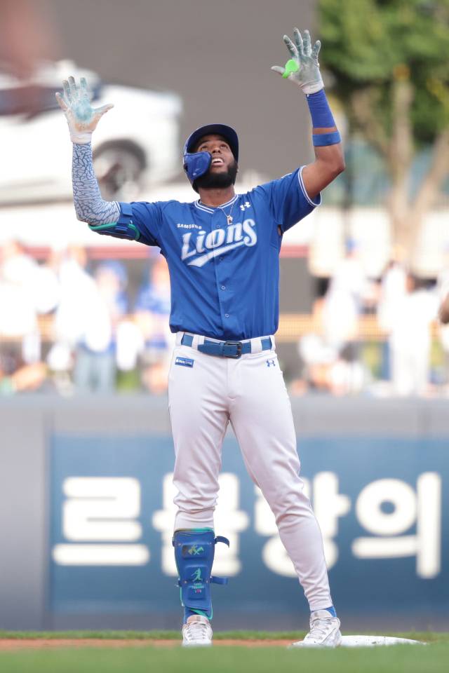 삼성 라이온즈의 르윈 디아즈. 삼성 제공