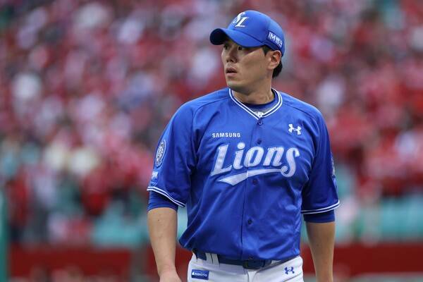 삼성 김재윤은 지난 11일 인천에서 열린 SSG 상대 준PO 2차전에 등판해 1이닝 무실점을 기록했다. (사진=삼성)