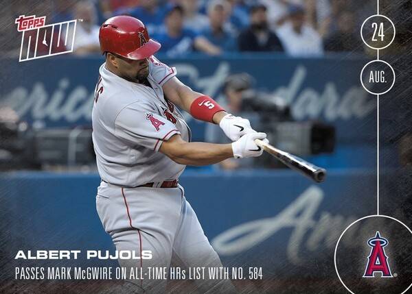 푸홀스가 지난 2016년 LA에인절스 시절 마크 맥과이어의 통산 홈런을 넘겼다. MLB가 이를 기념하는 게시물을 올렸다. /사진=MLB 공식 채널