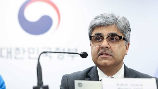 9월 한국을 방문한 라훌 아난드 IMF 연례협의단 단장. [기획재정부]