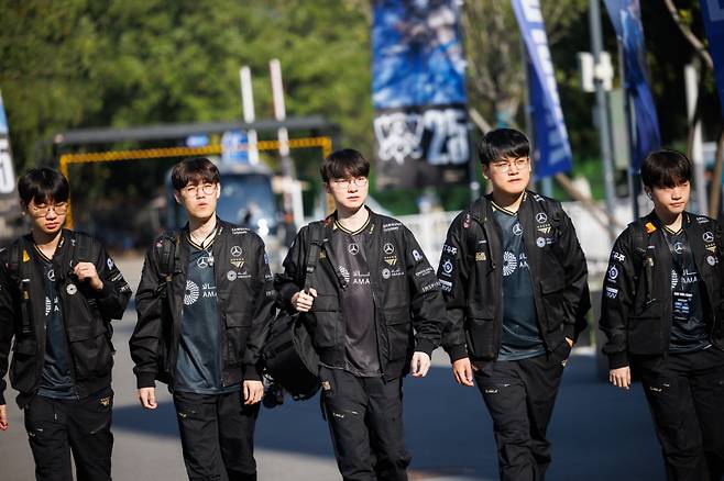 T1 선수단. 라이엇 게임즈 제공