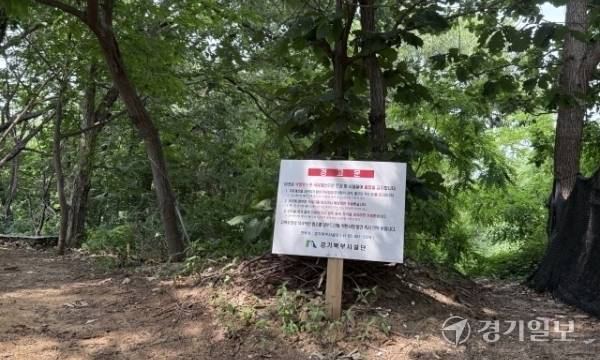 과거 유격훈련장으로 사용된 양주시 석우리 산 50번지 일대가 개발되지 못한 채 방치돼 있다. 사진은 기사와 직접적인 관련 없음. 이지민기자