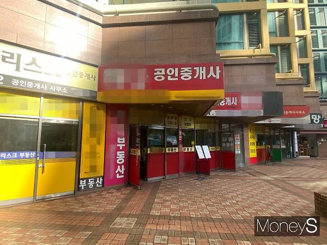 정부의 부동산 규제 대책이 발표된 다음 날 서울 마포구의 한 공인중개사사무소 일대는 조용했다. 사진은 마포구 용강동 공인중개사사무소들. /사진=최성원 기자