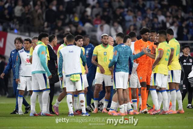 일본과 브라질의 경기장면/게티이미지코리아