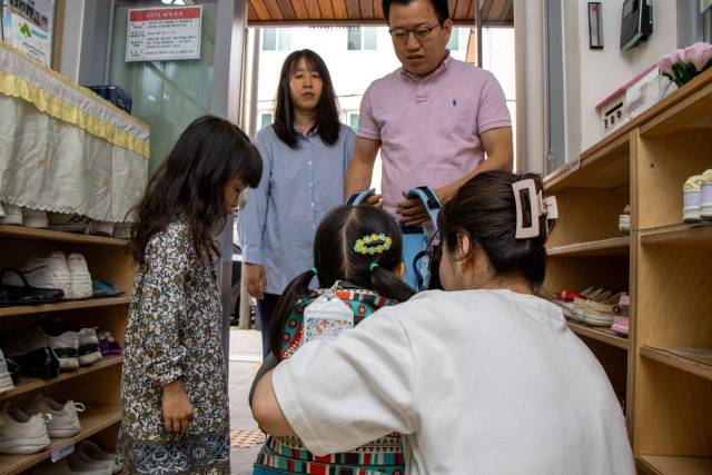▲서울시사회서비스원이 위탁 운영한 공공어린이집 아침 풍경.(자료사진) ⓒ공공운수노조서울사회서비스원지부