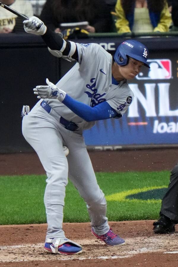 ▲ 가을 야구에서 삼진만 15개를 기록한 LA다저스의 슈퍼스타 오타니 쇼헤이.