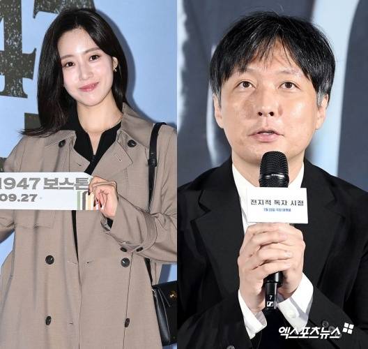 (왼쪽부터) 함은정, 김병우 감독.