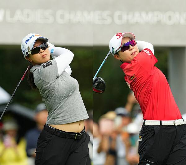2025년 미국여자프로골프(LPGA) 투어 '가을 아시안 스윙' 두 번째 대회인 BMW 레이디스 챔피언십에 출전한 김세영, 김효주 프로가 1라운드에서 경기하는 모습이다. 사진제공=BMW 레이디스 챔피언십 대회 조직위원회 (사진을 무단으로 사용하지 마십시오.)