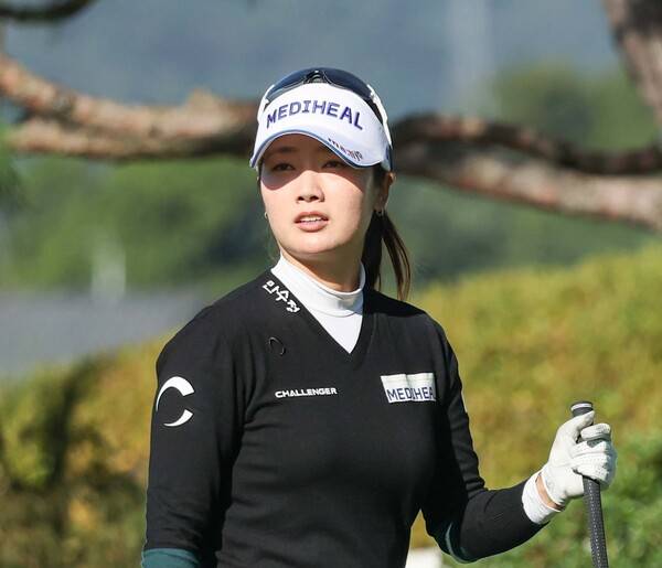 2025년 한국여자프로골프(KLPGA) 투어 상상인·한경 와우넷 오픈에 출전한 한진선 프로가 1라운드에서 경기하는 모습이다. 사진제공=KLPGA (사진을 무단으로 사용하지 마십시오.)