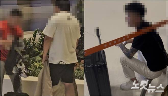 16일 오후 캄보디아 테초 공항 인근에서 만난 문신한 중국인들. 남성경 크리에이터