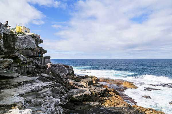 본다이비치 북쪽 끝에서부터 클리프 워크가 시작된다.