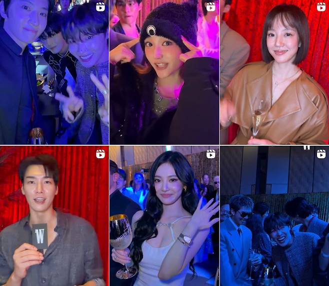 ▲ 유방암 자선파티 현장. 출처ㅣW코리아 계정 캡처