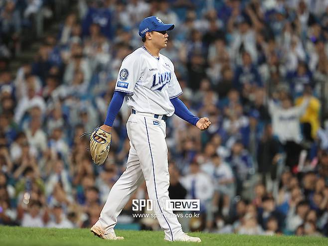 ▲ 배찬승의 탈삼진 능력은 한화와 플레이오프에서도 반드시 필요한 요소로 자리매김했다 ⓒ곽혜미 기자