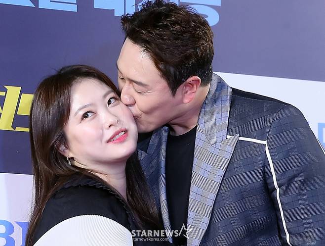 코미디언 심진화, 김원효 부부/사진=스타뉴스