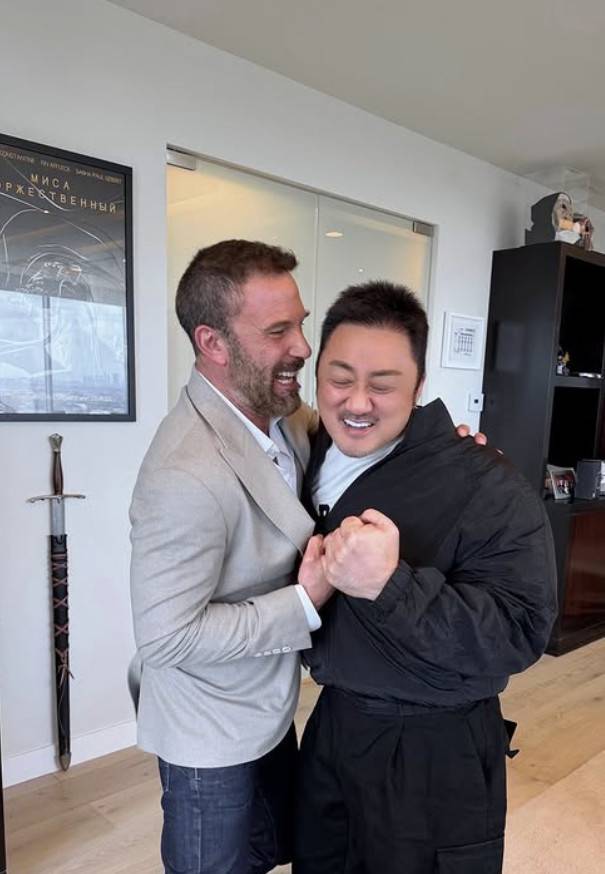 벤 애플렉(왼쪽), 마동석/ 사진=마동석 인스타그램