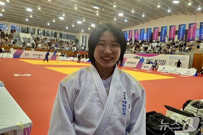 제 106회 유도 여자 일반부 여자 57㎏급 정상에 오른 허미미. /뉴스1 ⓒ 뉴스1 김도용 기자