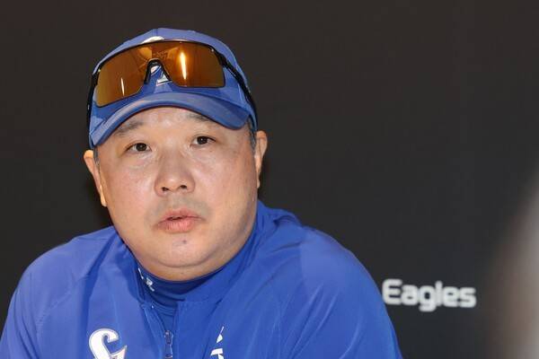 8일 오후 2시 대전 한화생명볼파크에서 2025 신한 SOL뱅크 한국야구위원회(KBO) 포스트시즌(PS) 플레이오프(PO·5전3선승제) 1차전을 앞두고 있는 삼성 라이온즈 박진만 감독. /사진=삼성 라이온즈