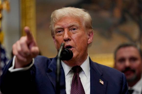 도널드 트럼프 미국 대통령. 그는 IMO의 특별회기를 두고 '녹색사기'를 또 다시 언급했다. [사진=연합뉴스]