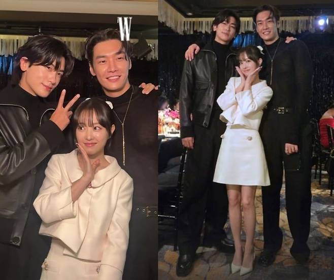 [서울=뉴시스] 왼쪽은 패션 잡지 '더블유코리아'의 공식 소셜미디어(SNS)에 게재된 배우 박보영의 사진. 오른쪽은 배우 박형식의 SNS에 올라온 사진이다. (사진=더블유코리아, 박형식 SNS) 2025.10.17. photo@newsis.com *재판매 및 DB 금지